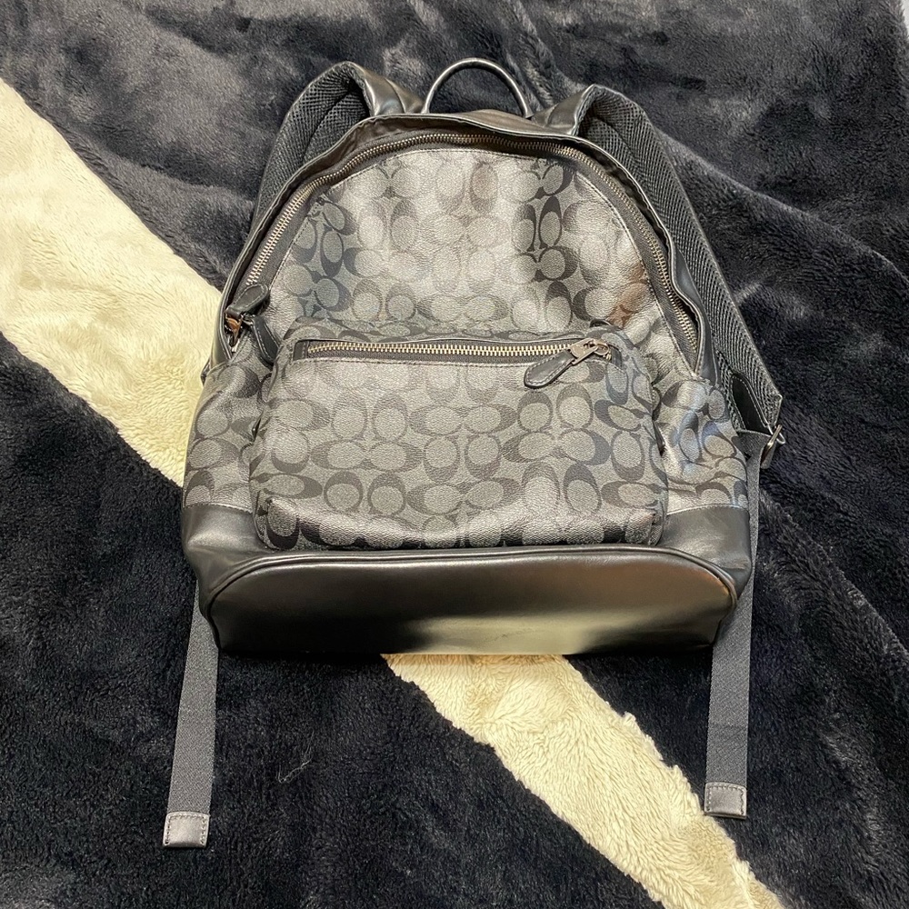 Coach West Backpack in Signature Canvas & Leather.